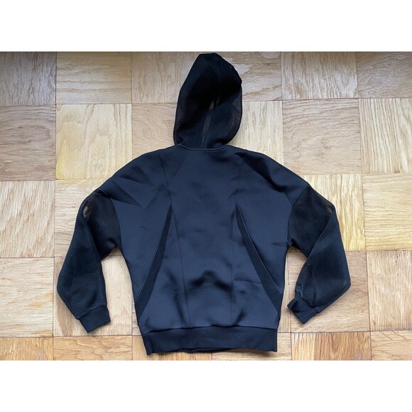 Michi Black Oversized Mesh and Neoprene Moto-Style Jacket XS - Picture 6 of 7